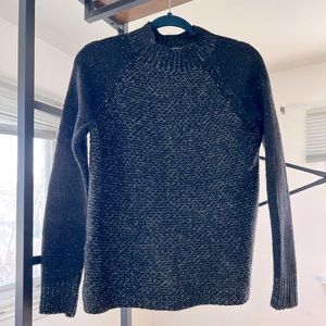 Vince Wool/Silk/Cashmere Blend Mock Neck Sweater
